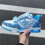 Louis Vuitton Lv Trainer Sneaker Blue (Master Quality)