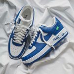 Louis Vuitton X Nike Air Force 1 Royal Blue (Master Quality)