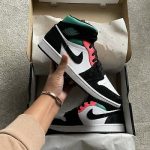 Nike Air Jordan Retro 1 Mid South Beach Black/white (Master Quality)