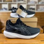 ASICS GEL NIMBUS 25  BLACK WHITE  (Master Quality)