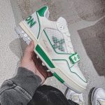 Louis Vuitton Trainer Stripe White Green (Master Quality)